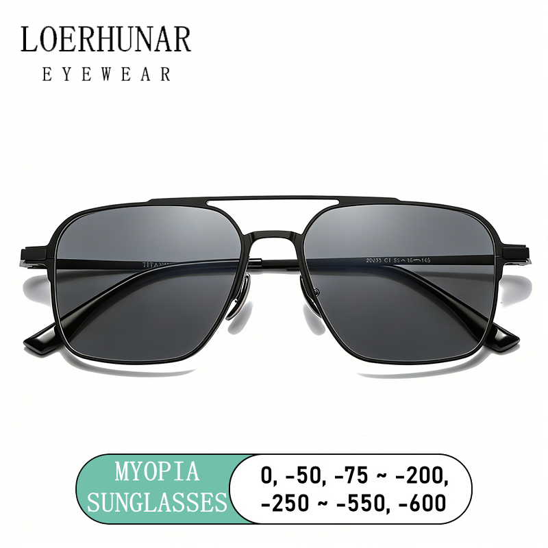 Sunglasses Aviator Polarized - Ultra hafif Saf Titanyum Çift Kirişli