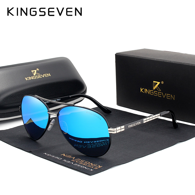 Sunglasses Aviator Polarized - KINGSEVEN erkekler için 2024 yeni tasarım