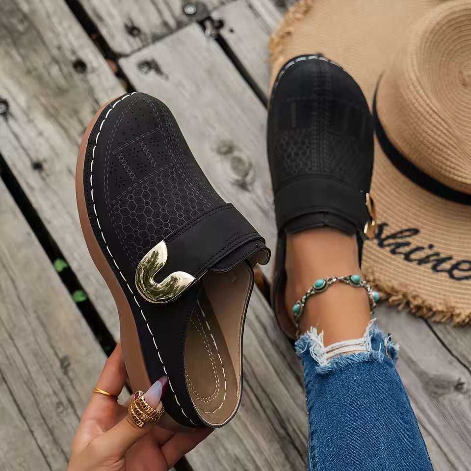 Espadrille Slip On - Kadınlar için Rahat Terlikler, Kaymaz Düz