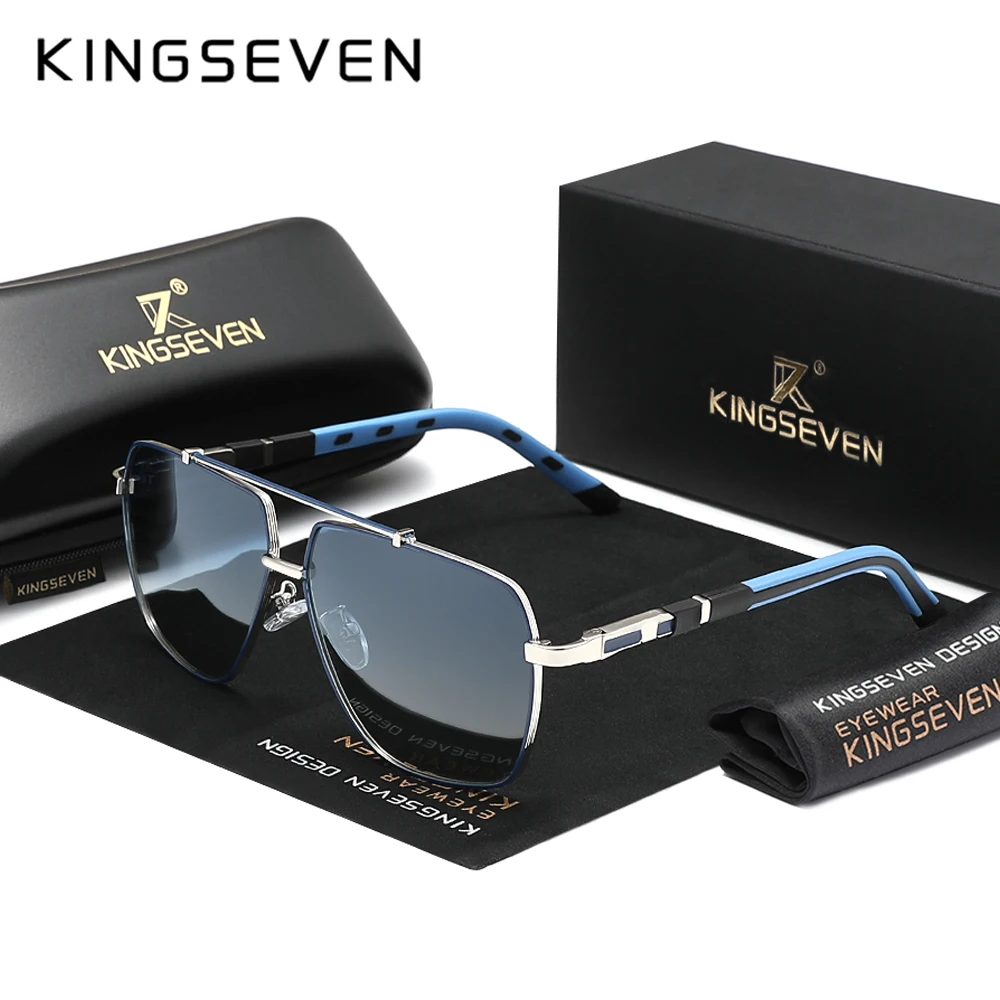 Sunglasses Aviator Polarized - KINGSEVEN Yeni Lüks Güneş Gözlüğü Erkekler