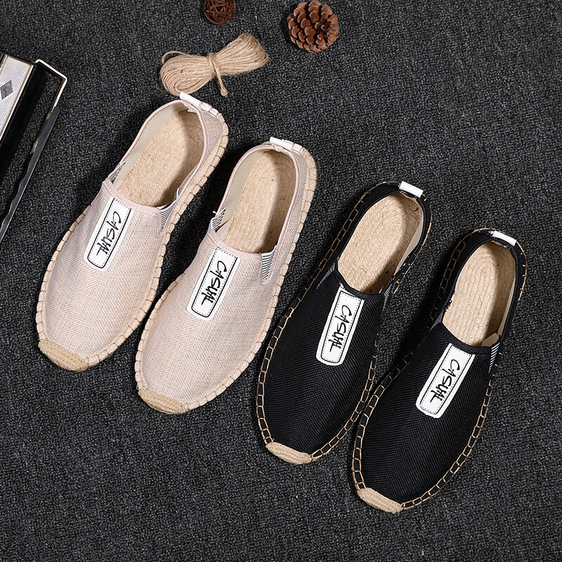 Espadrille Slip On - Keten Erkek Günlük Ayakkabılar Loafer'lar Erkek