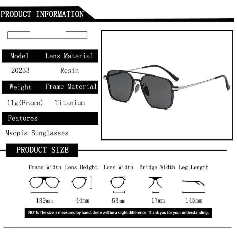 Ultra hafif Saf Titanyum Çift  - Sunglasses Aviator Polarized incelemesi ve fiyatı