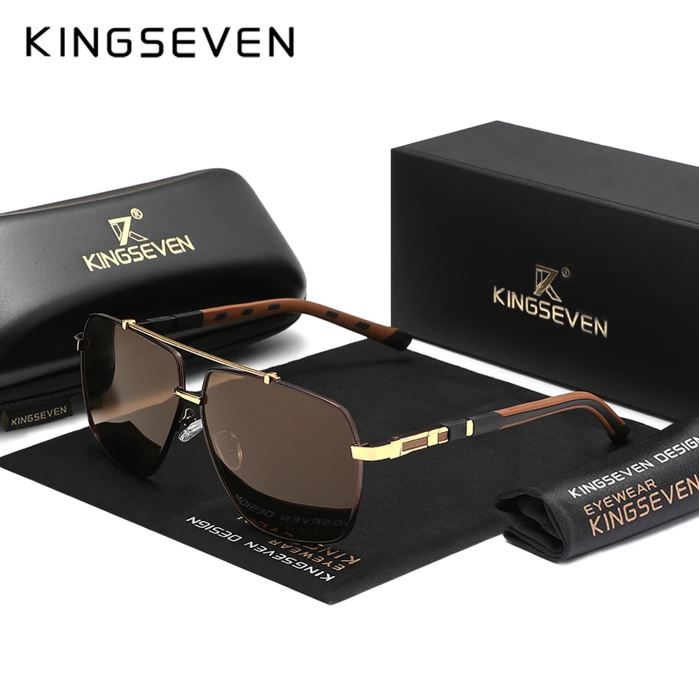 KINGSEVEN Yeni Lüks Güneş Gözl - Sunglasses Aviator Polarized incelemesi ve fiyatı
