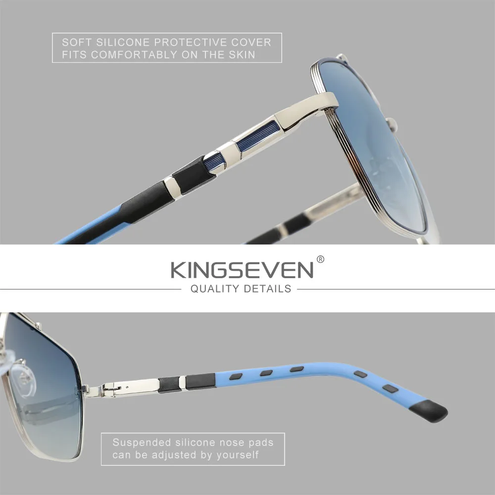 KINGSEVEN Yeni Lüks Güneş Gözl - Sunglasses Aviator Polarized incelemesi ve fiyatı